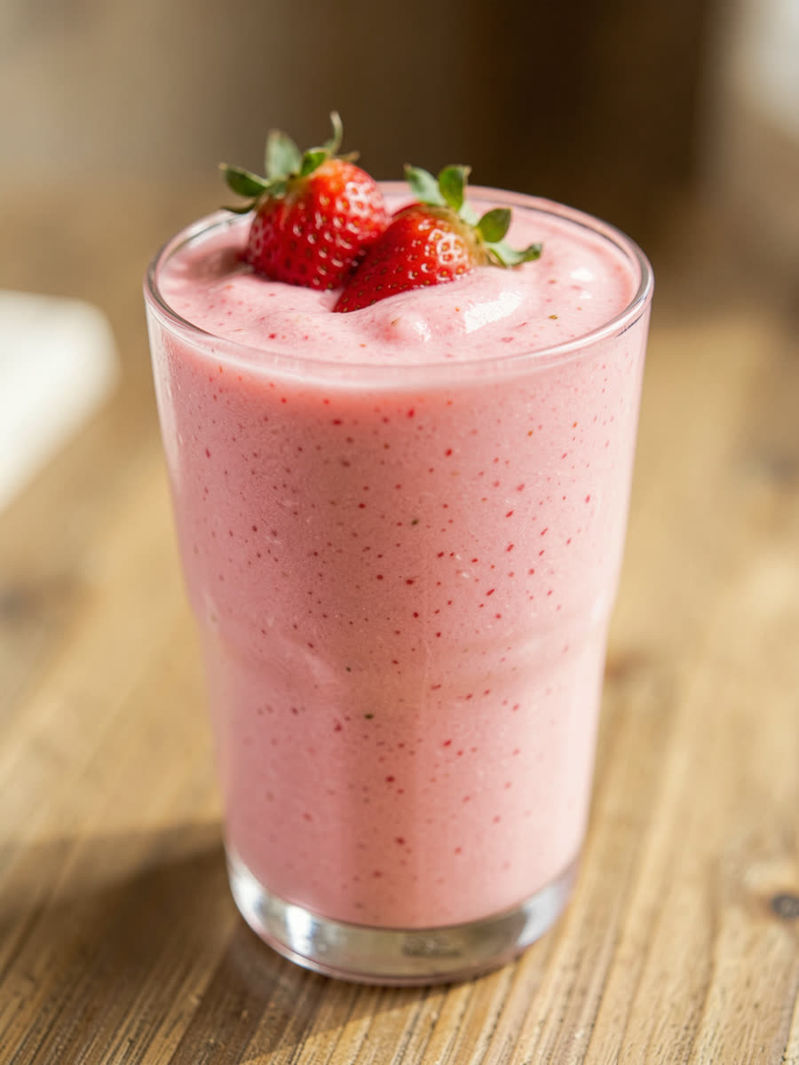 Shake proteico de morango
