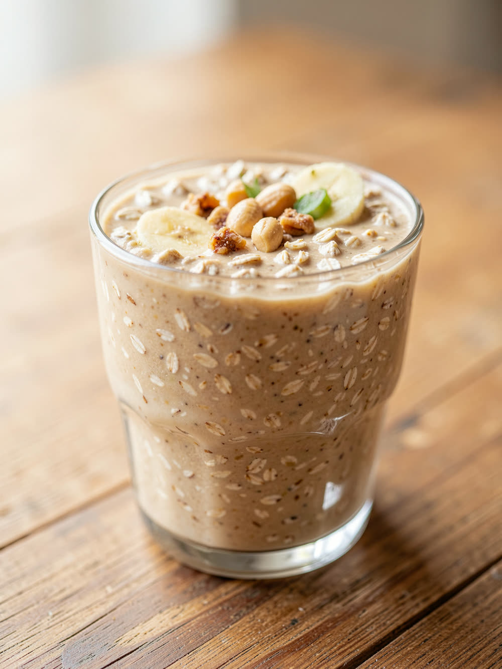 Shake de Aveia, Banana e Amendoim
