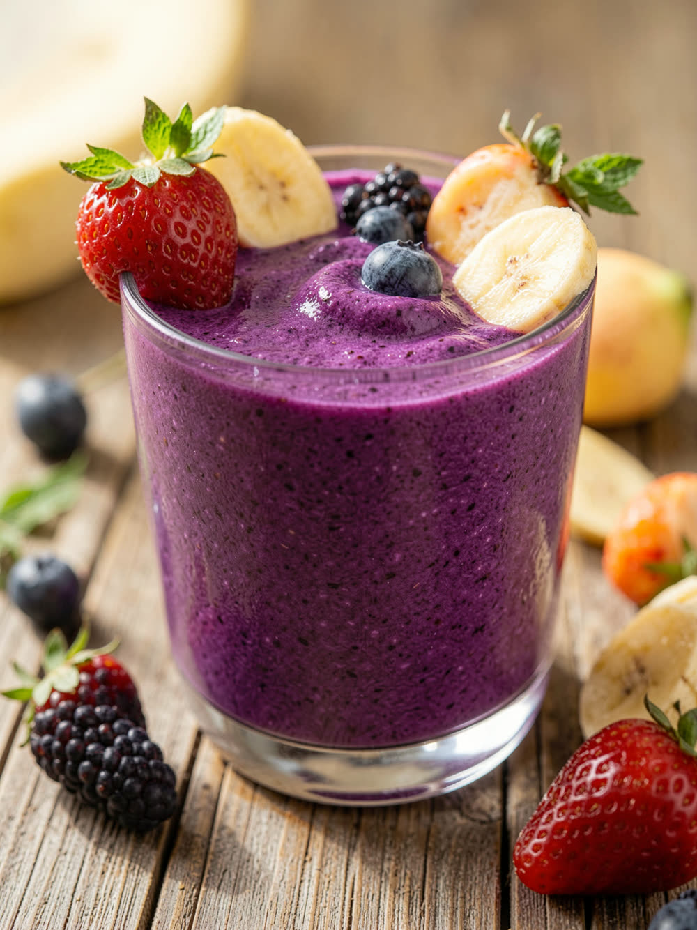 Shake Energético de Açaí e Banana